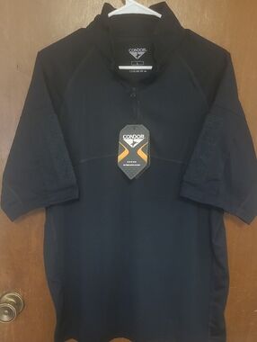 Condor Men's Short Sleeve Tactical Polo - Black